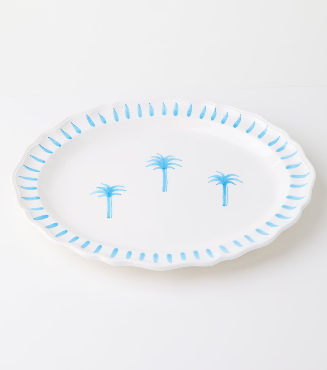 Palms painted ceramic tray | Les-Ottomans
