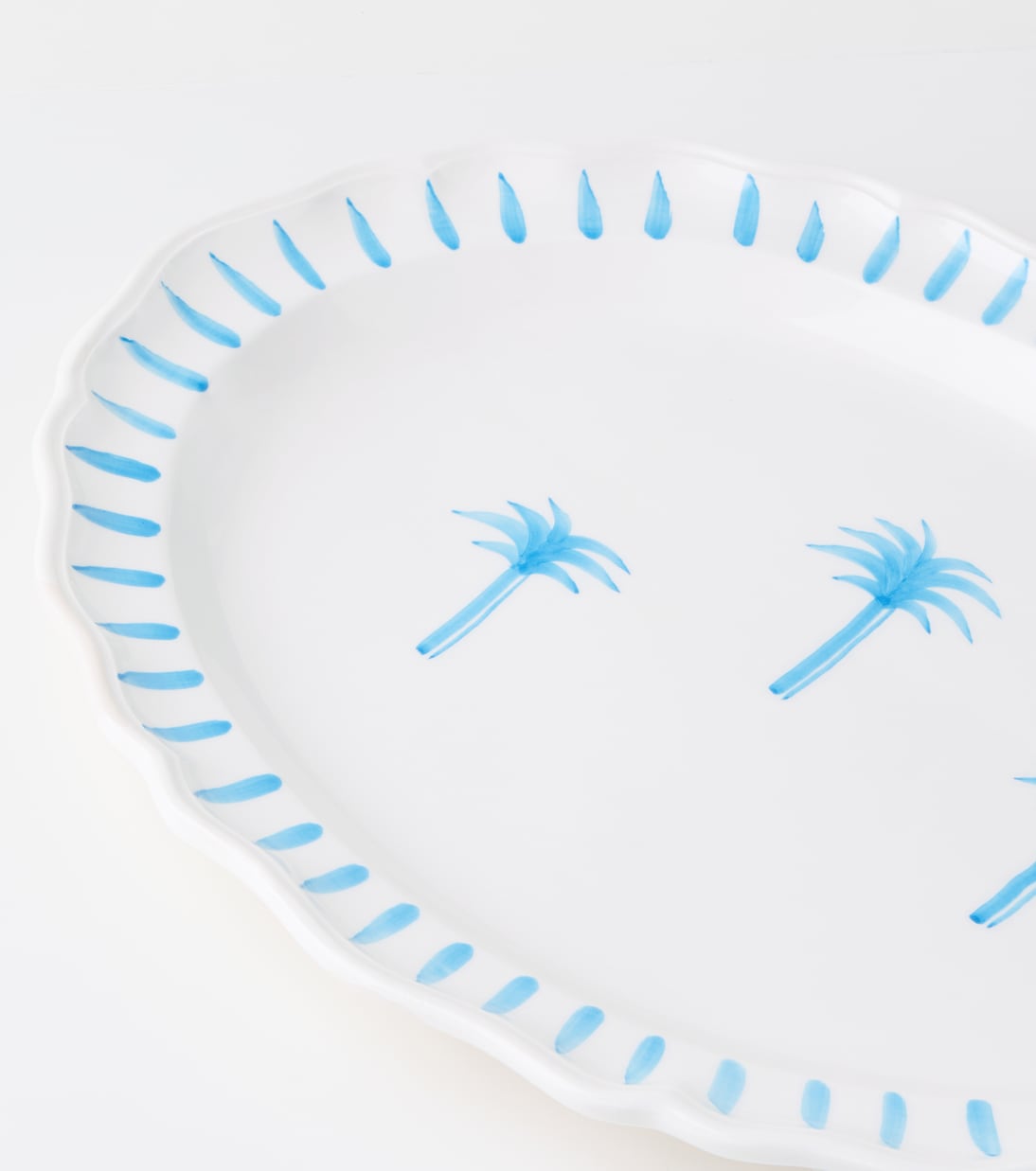 Palms painted ceramic tray | Les-Ottomans