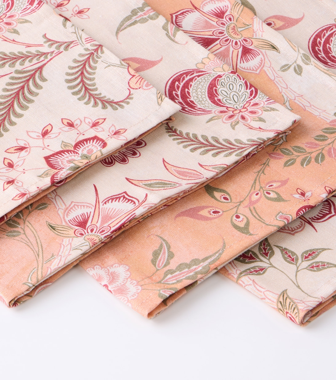 Asli set of 4 floral linen napkins | Cabana