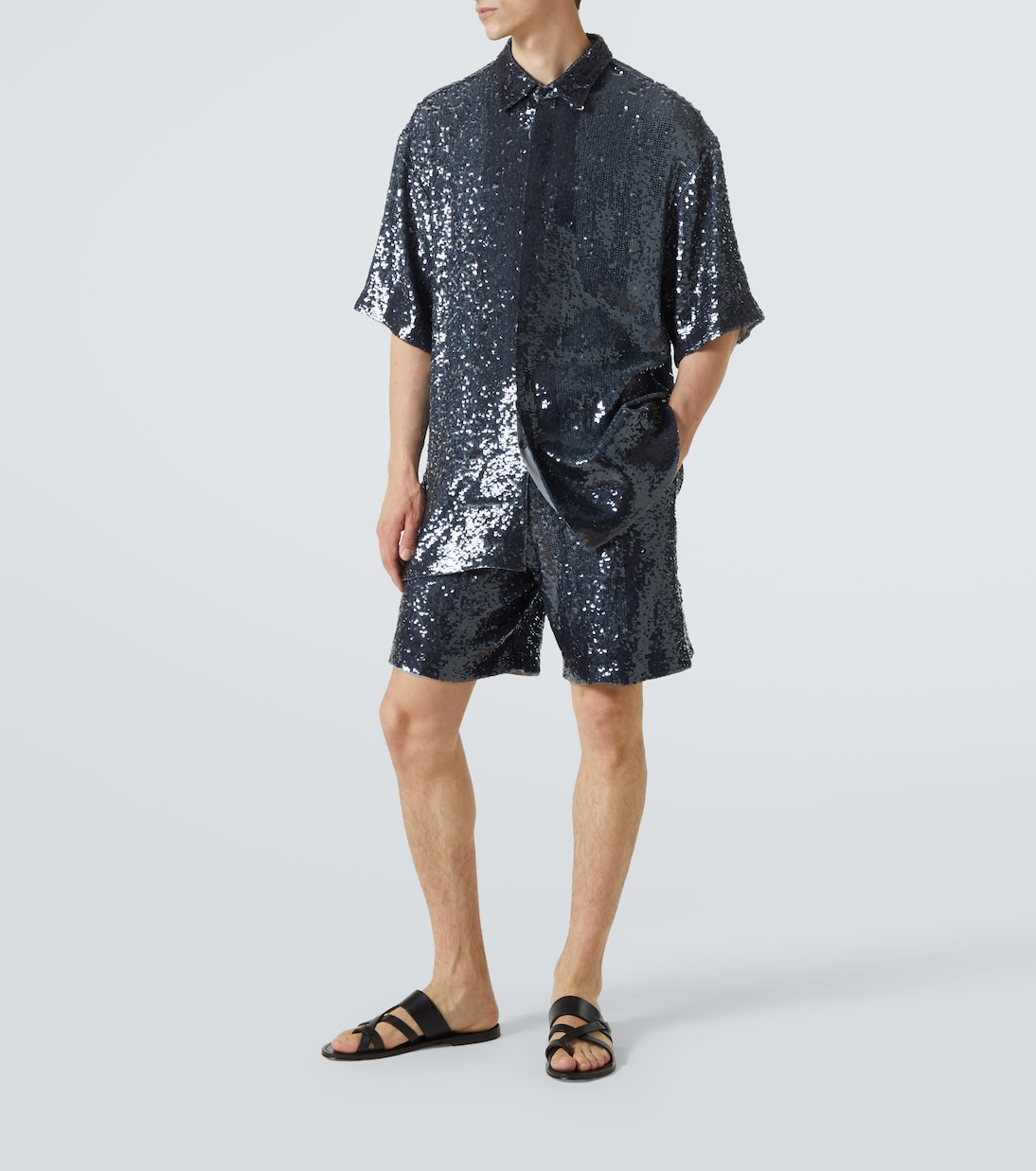 Bermuda-Shorts mit Pailletten | Dries Van Noten