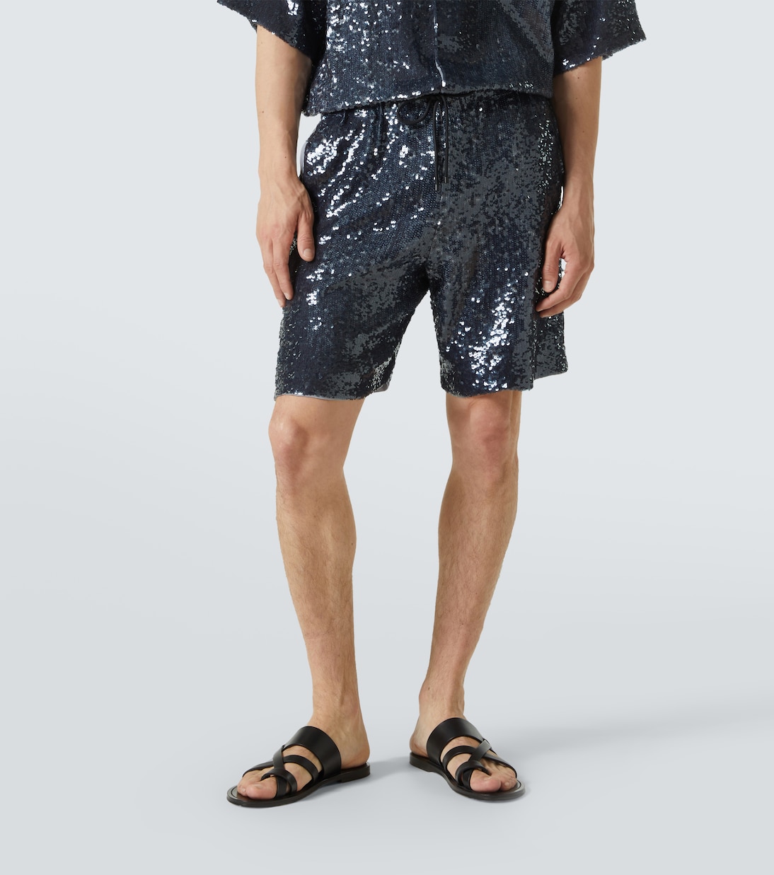 Bermuda-Shorts mit Pailletten | Dries Van Noten