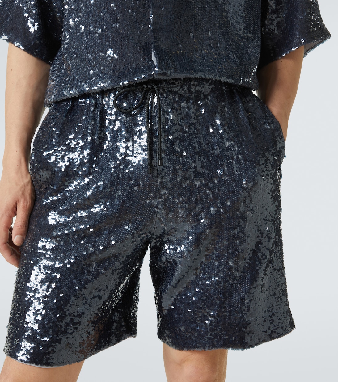 Bermuda-Shorts mit Pailletten | Dries Van Noten