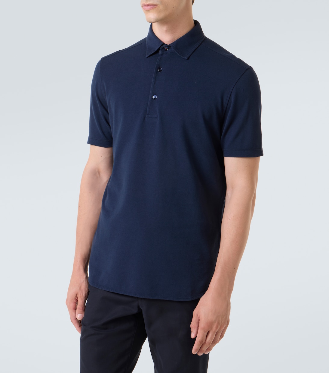 Polohemd aus Baumwoll-Jersey  | Loro Piana