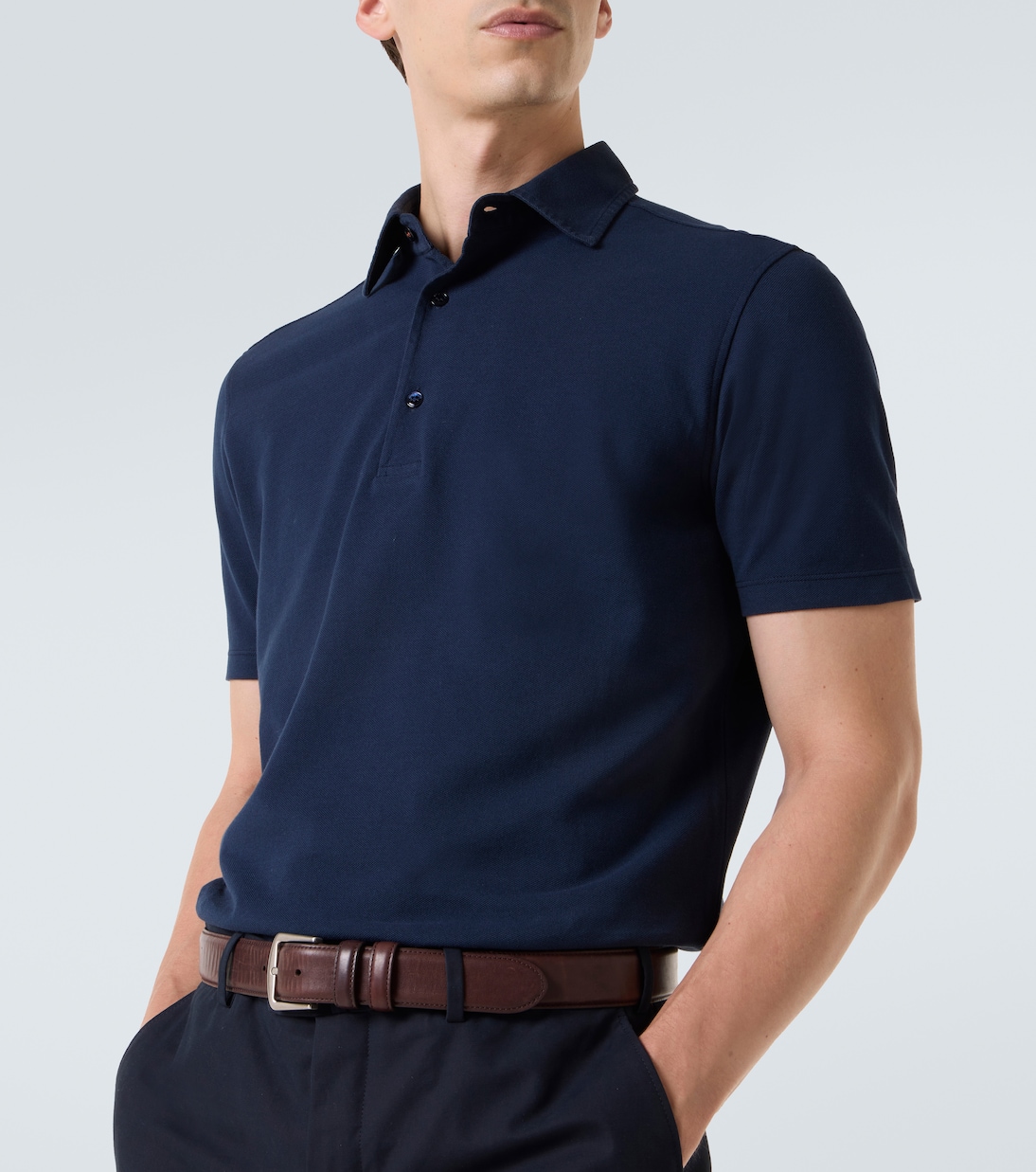 Polohemd aus Baumwoll-Jersey  | Loro Piana