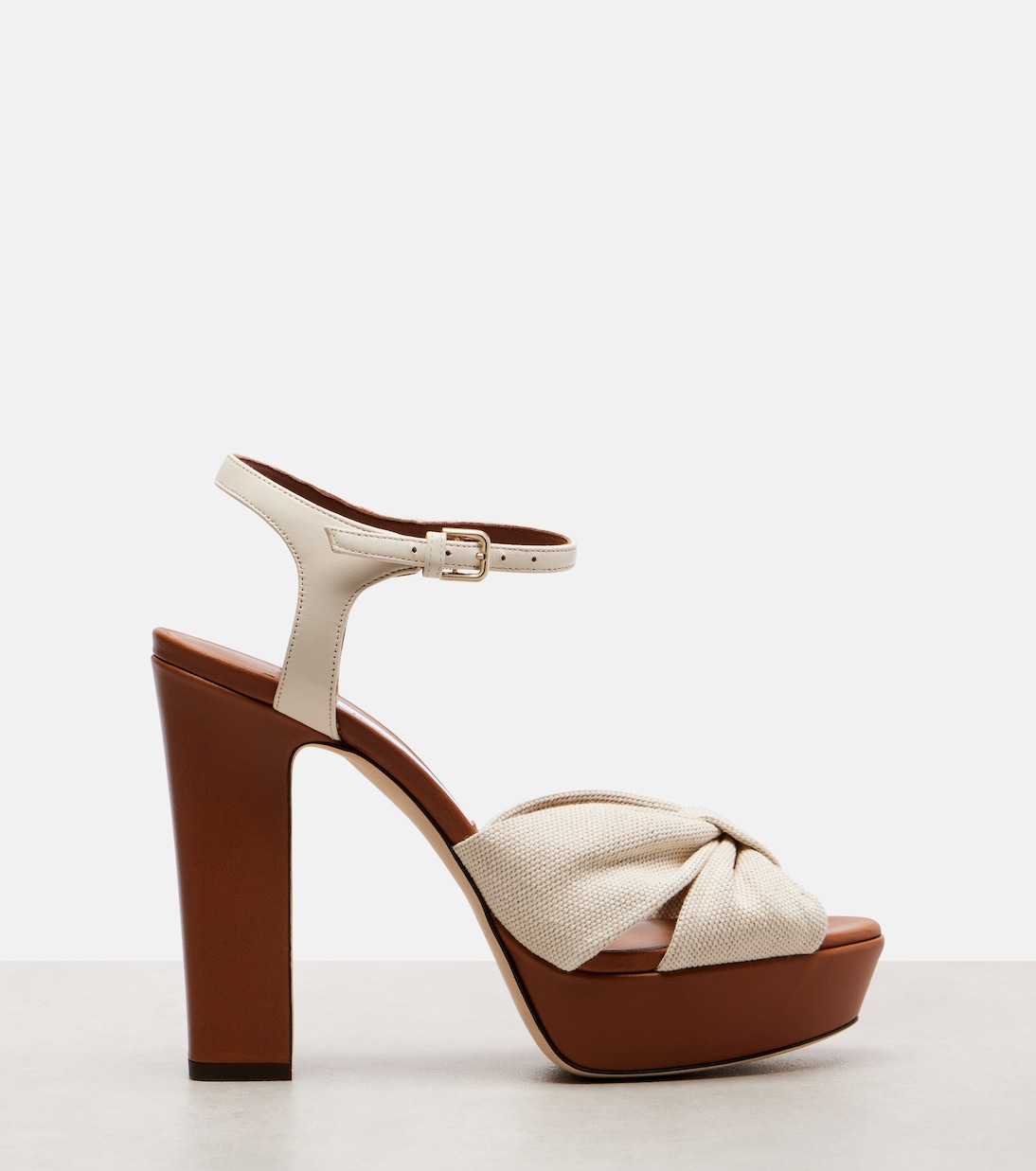 Heloise 120 canvas platform sandals | Jimmy Choo