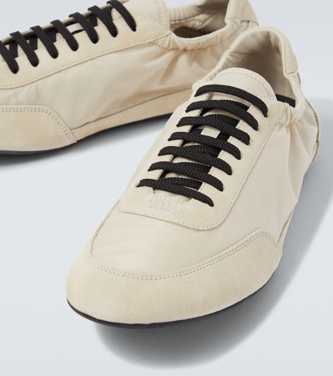 Collapse Re-Nylon and suede sneakers | Prada