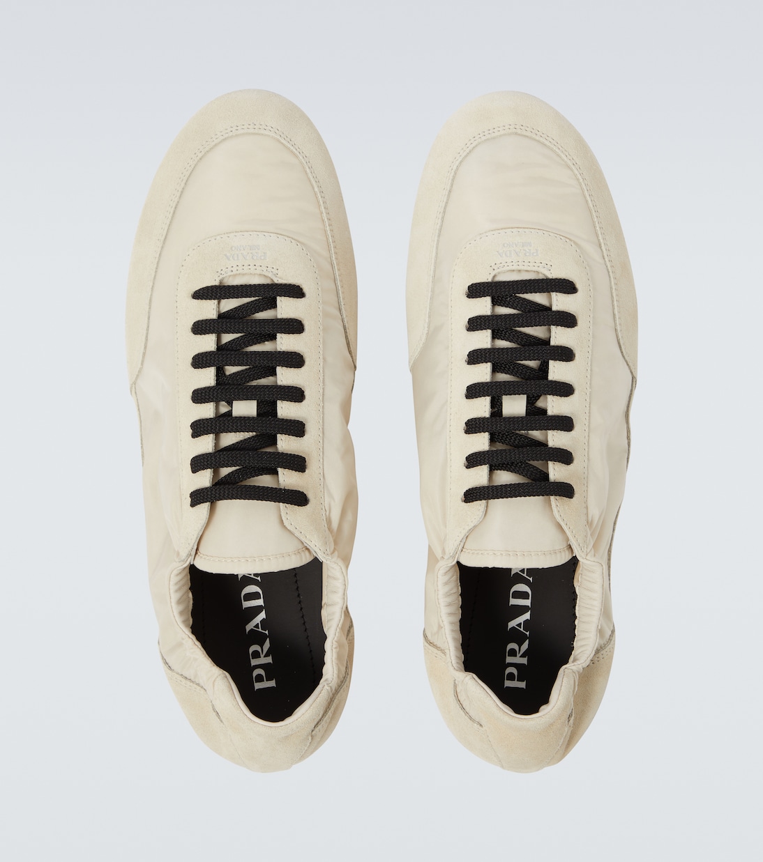 Collapse Re-Nylon and suede sneakers | Prada