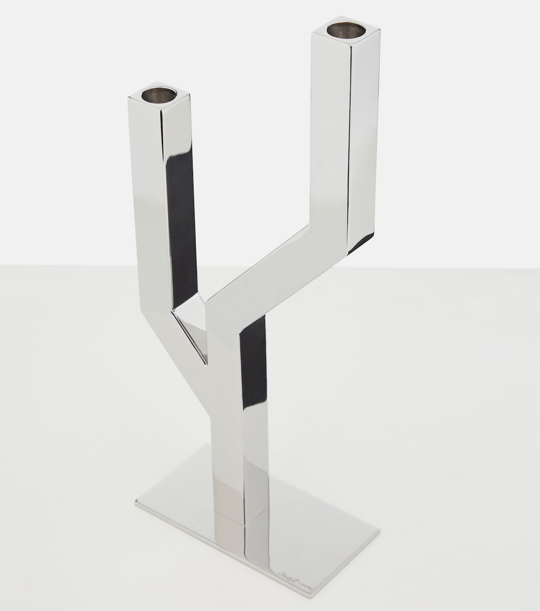 Arborescence stainless steel candle holder | Christofle