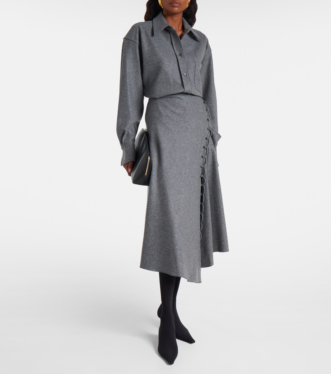 Hemd aus Wolle und Kaschmir | Victoria Beckham