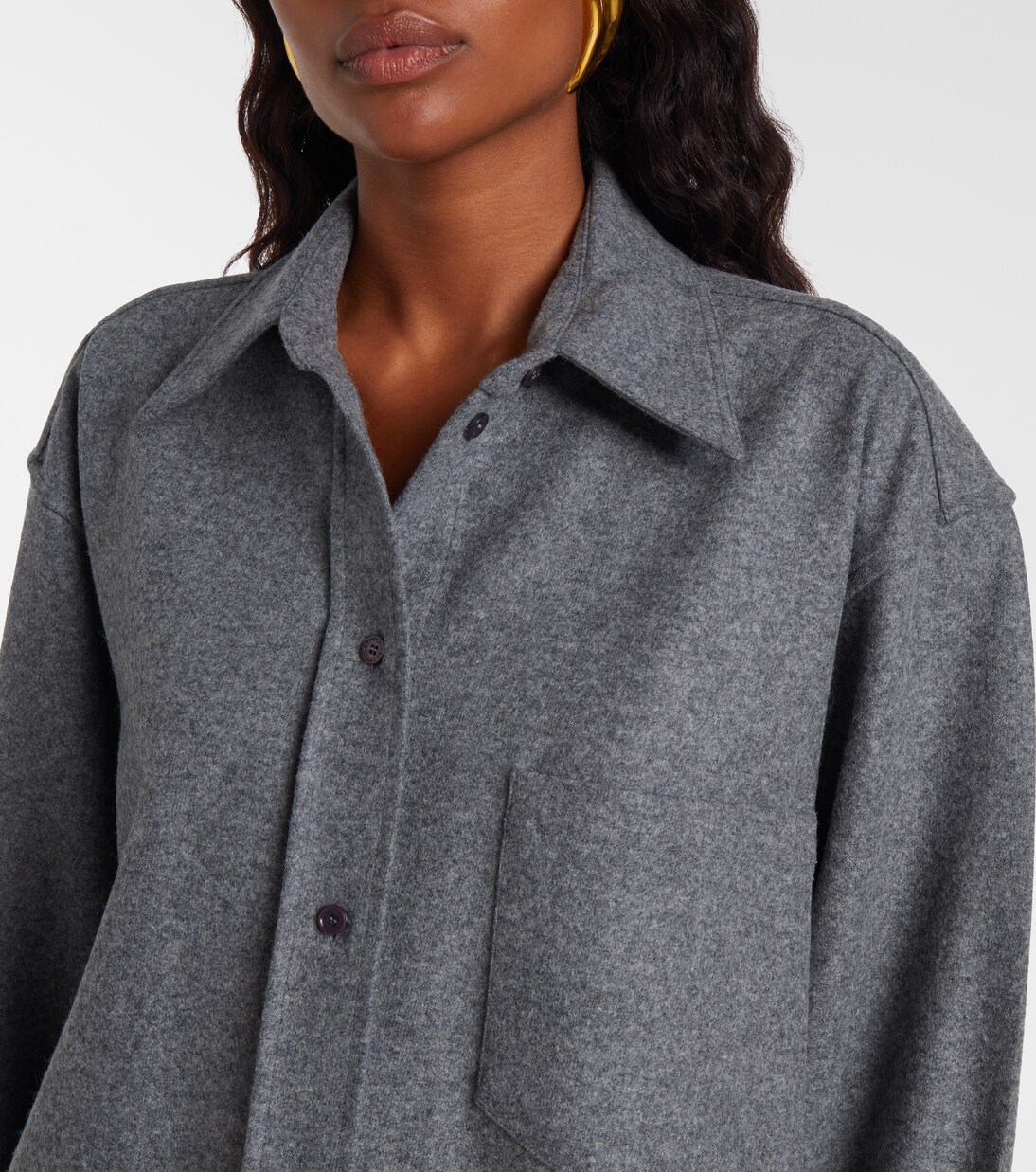 Hemd aus Wolle und Kaschmir | Victoria Beckham