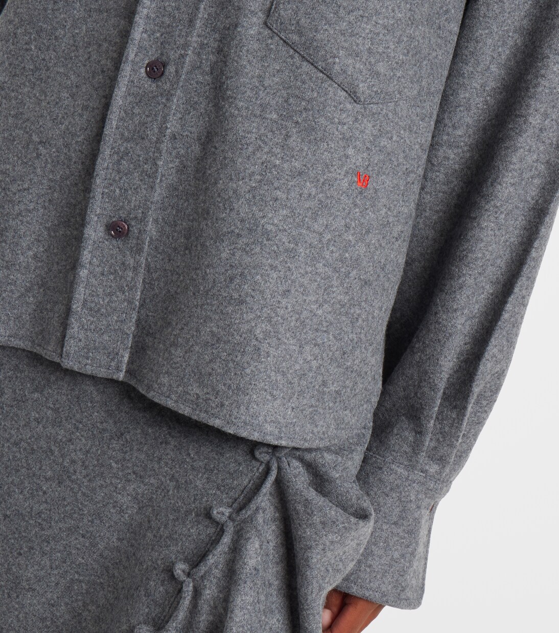 Hemd aus Wolle und Kaschmir | Victoria Beckham