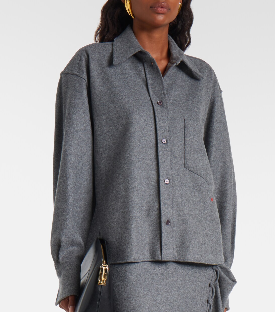 Hemd aus Wolle und Kaschmir | Victoria Beckham