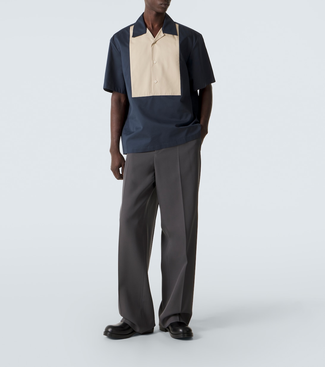 Camicia bowling in cotone e seta | Jil Sander