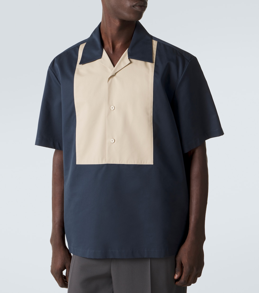 Camicia bowling in cotone e seta | Jil Sander