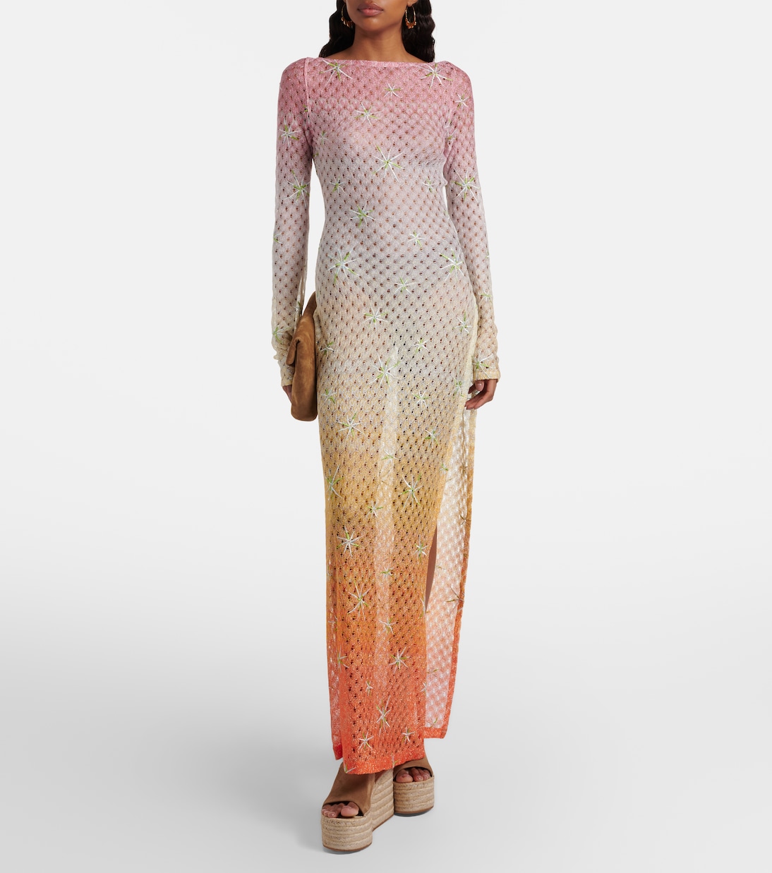 Espadrille-Sandalen aus Veloursleder | Gianvito Rossi