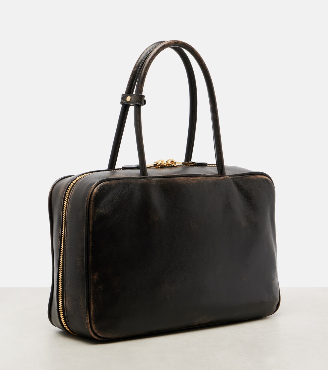 Beau leather tote bag | Miu Miu