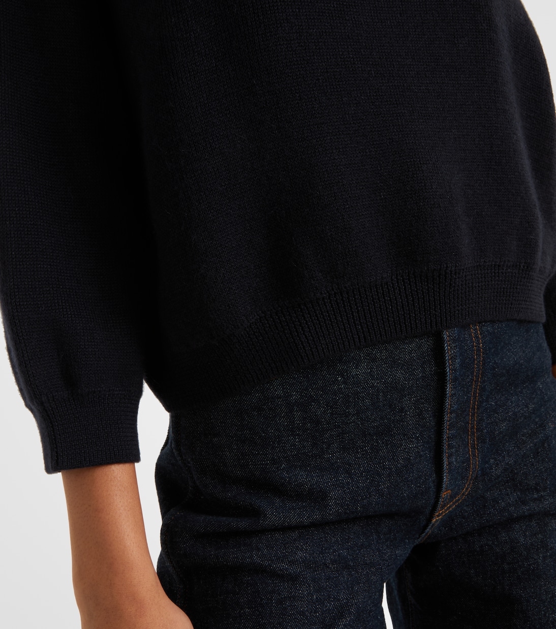 Sabina cashmere and mohair sweater | Khaite