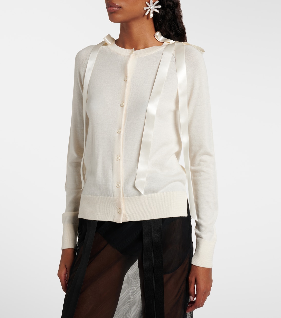 Cardigan aus Wolle und Seide | Simone Rocha