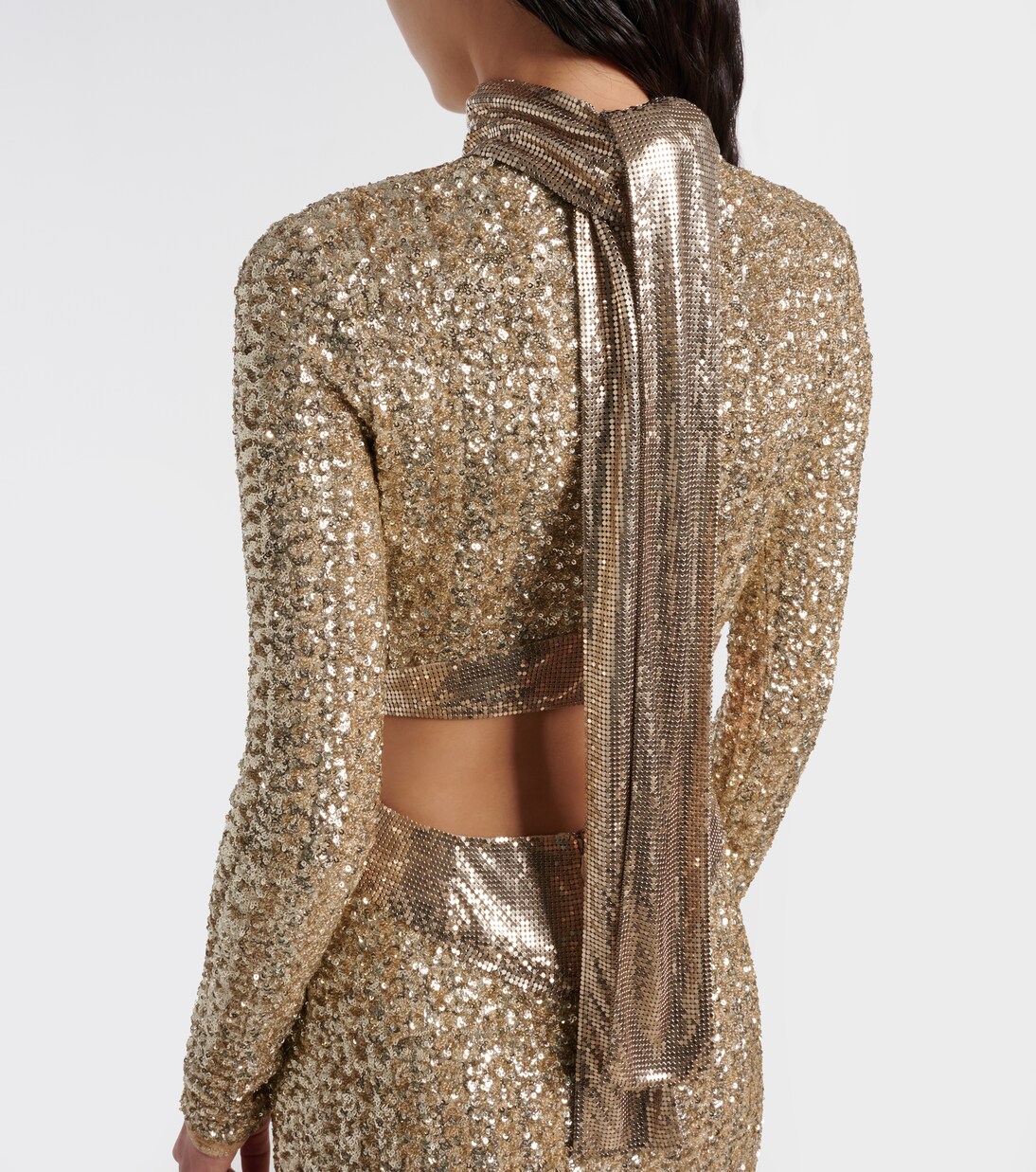 Robe longue à sequins | Rabanne