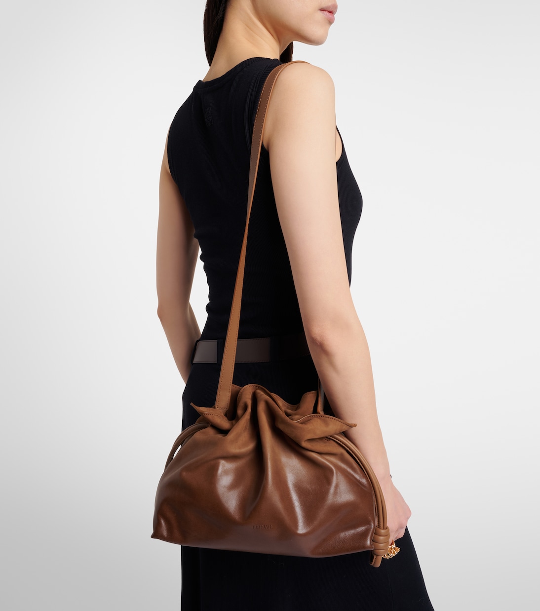 Pochette Flamenco Medium en daim | Loewe