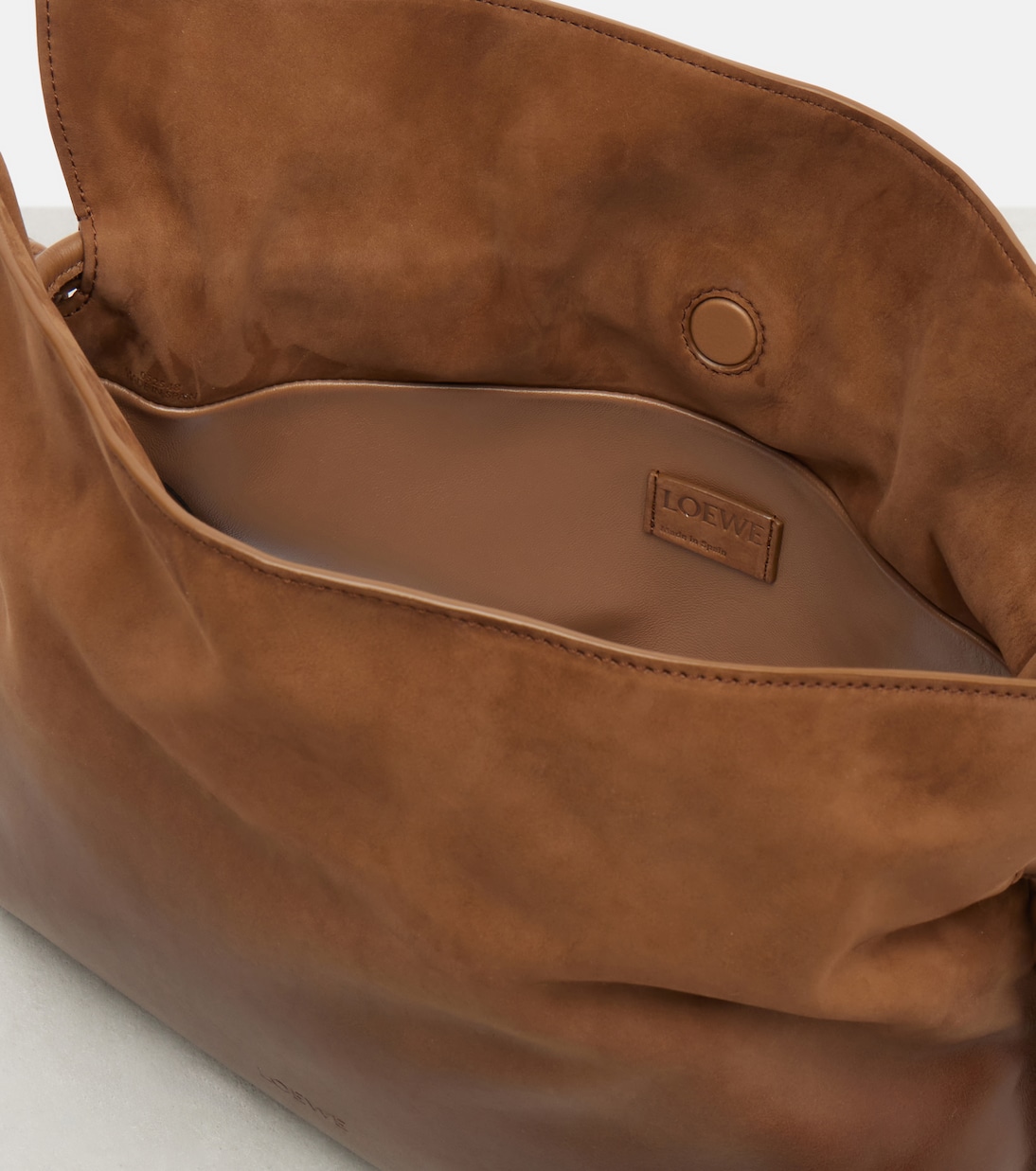 Pochette Flamenco Medium en daim | Loewe