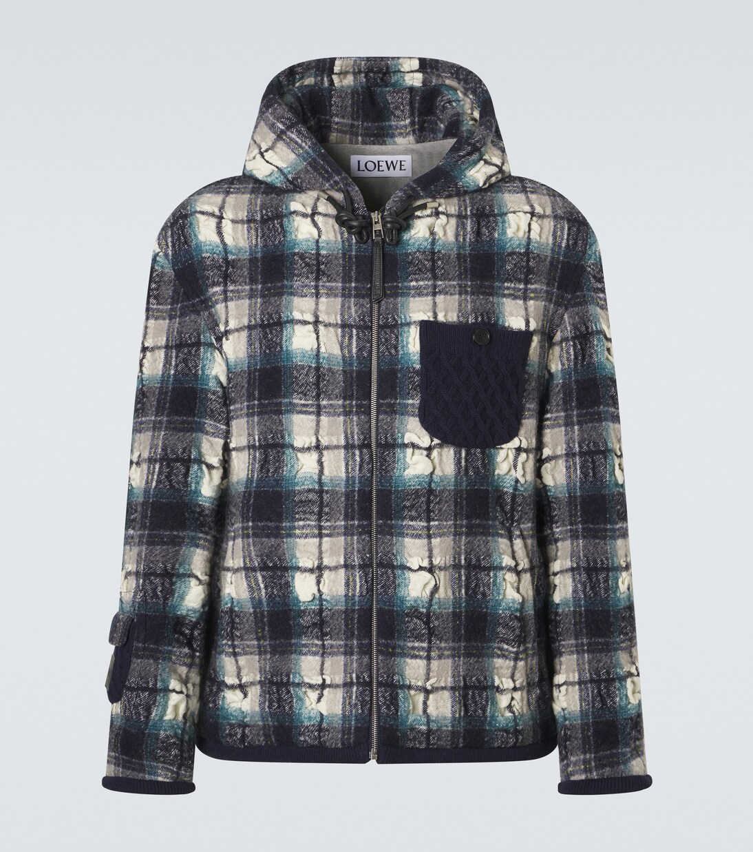 Jacke aus Wolle und Leinen | Loewe