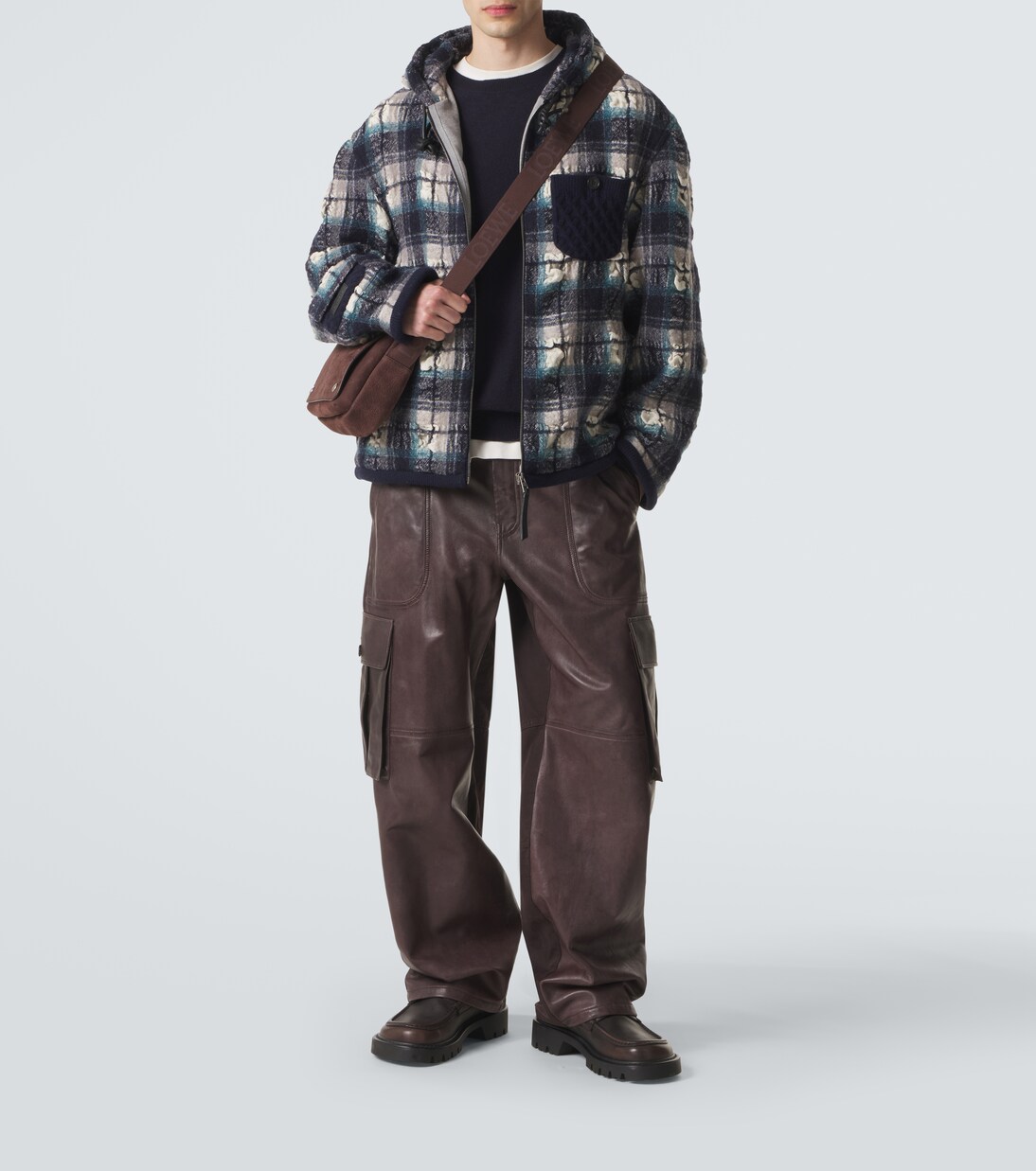 Jacke aus Wolle und Leinen | Loewe