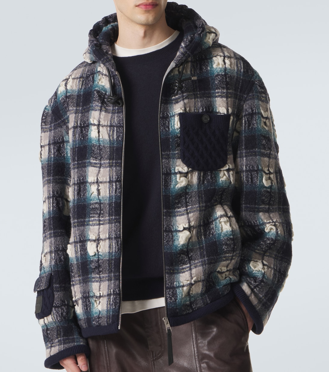 Jacke aus Wolle und Leinen | Loewe