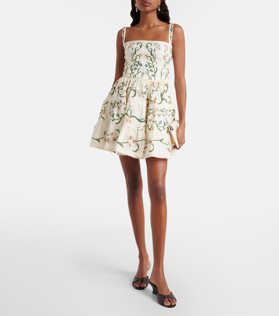 Minikleid Lima Laguna aus Leinen | Agua by Agua Bendita