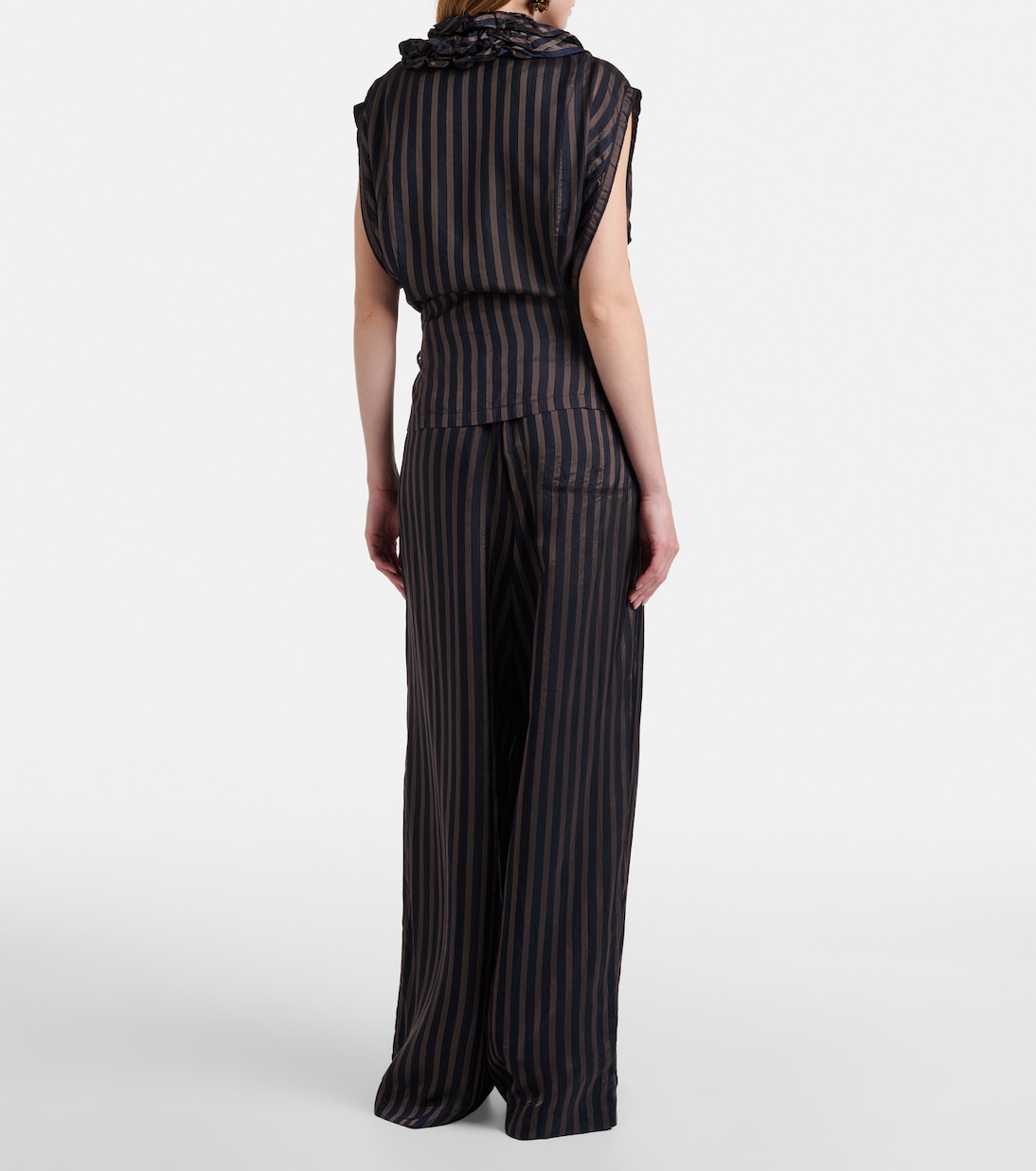 Pantalon ample rayé | Dries Van Noten