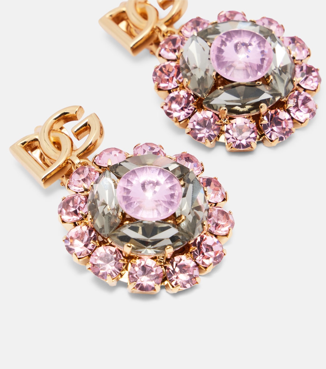 Re-Edition DG embellished clip-on earrings | Dolce&Gabbana