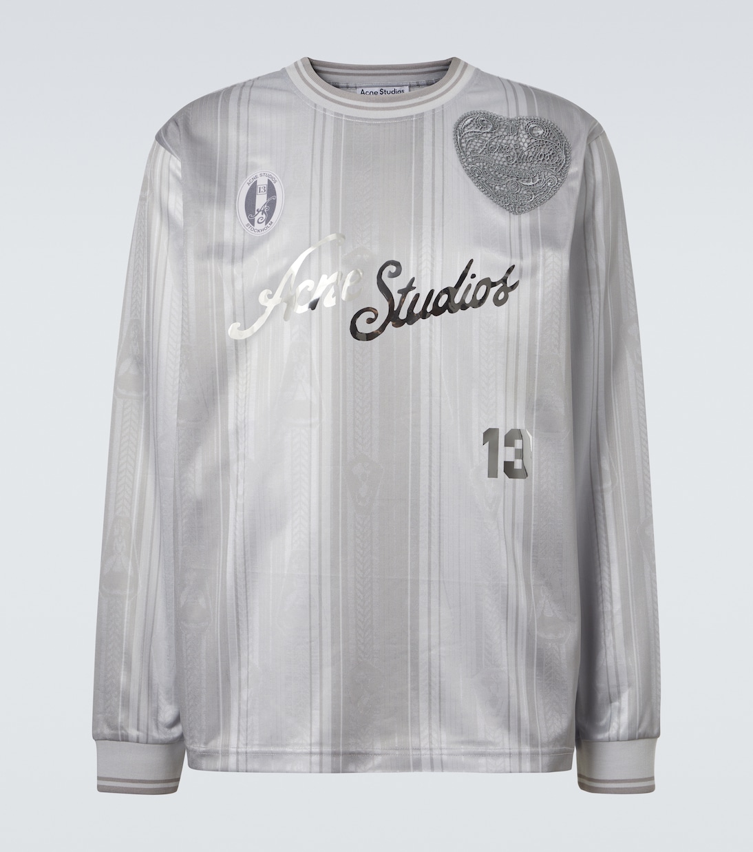 Logo striped T-shirt | Acne Studios