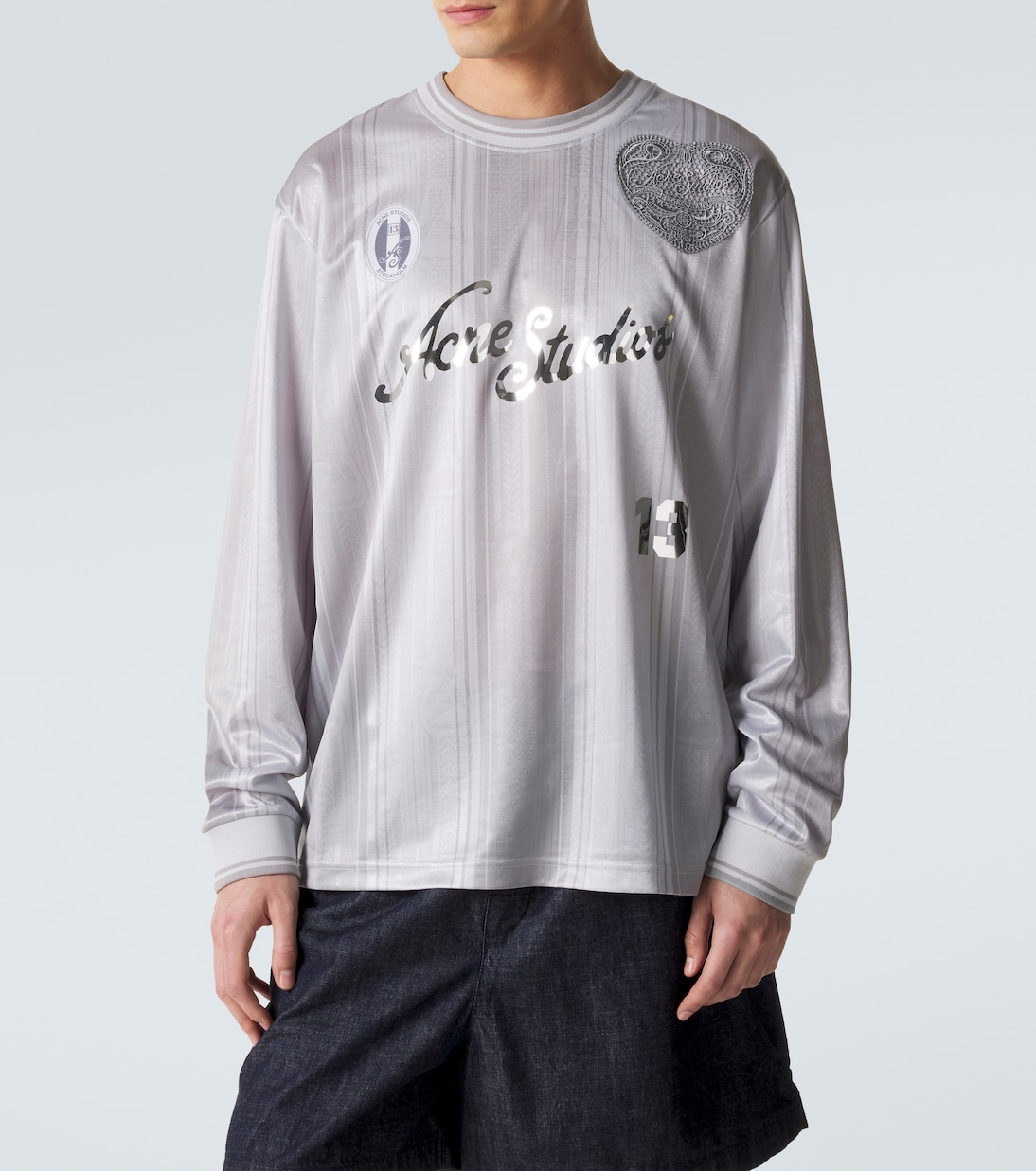 Logo striped T-shirt | Acne Studios