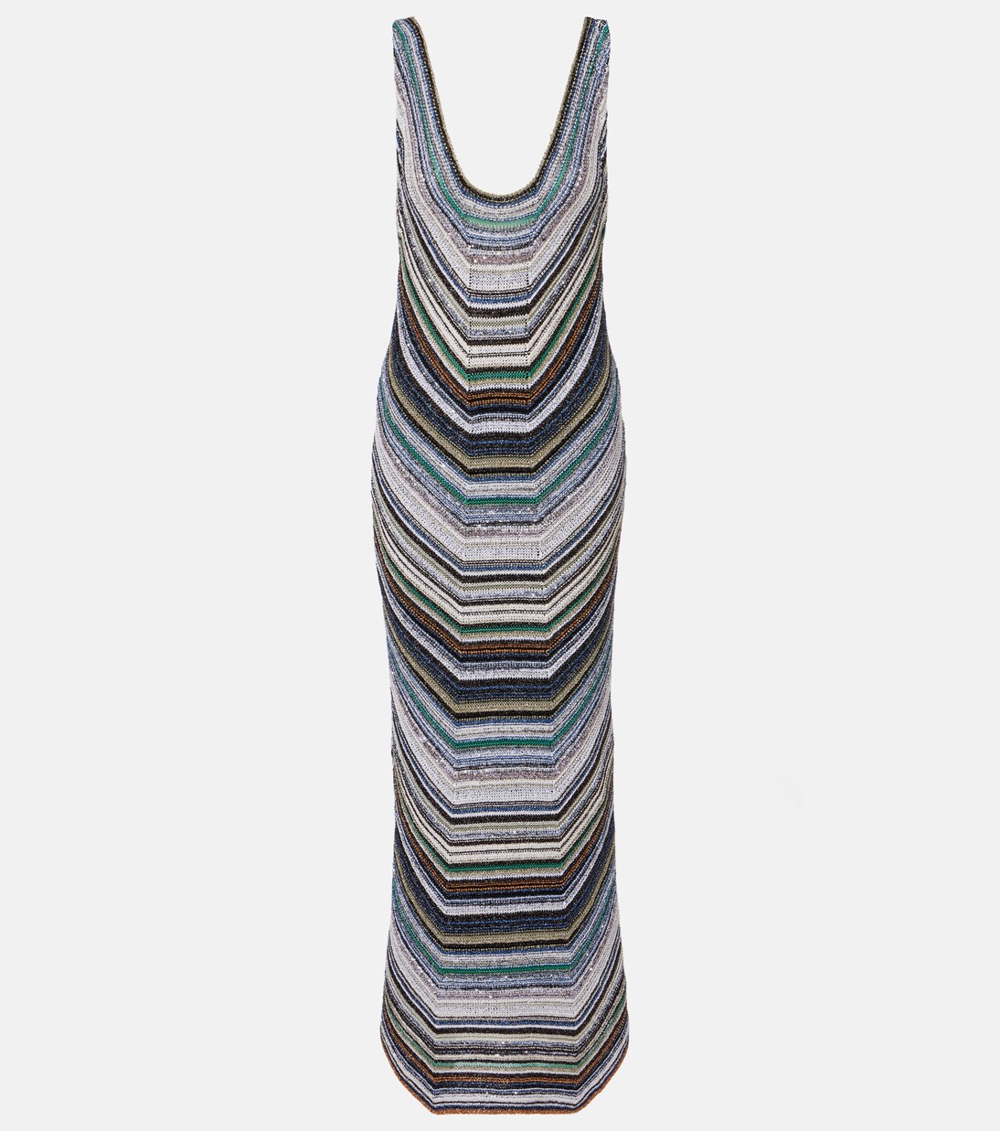 Striped lamé gown | Missoni
