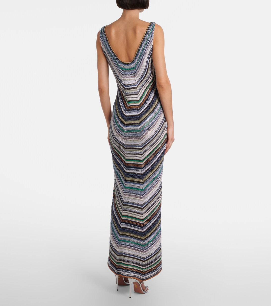 Striped lamé gown | Missoni
