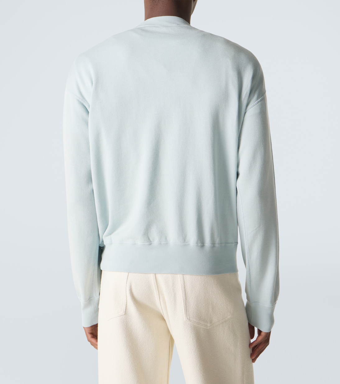 Cotton, wool and silk sweatshirt | Auralee