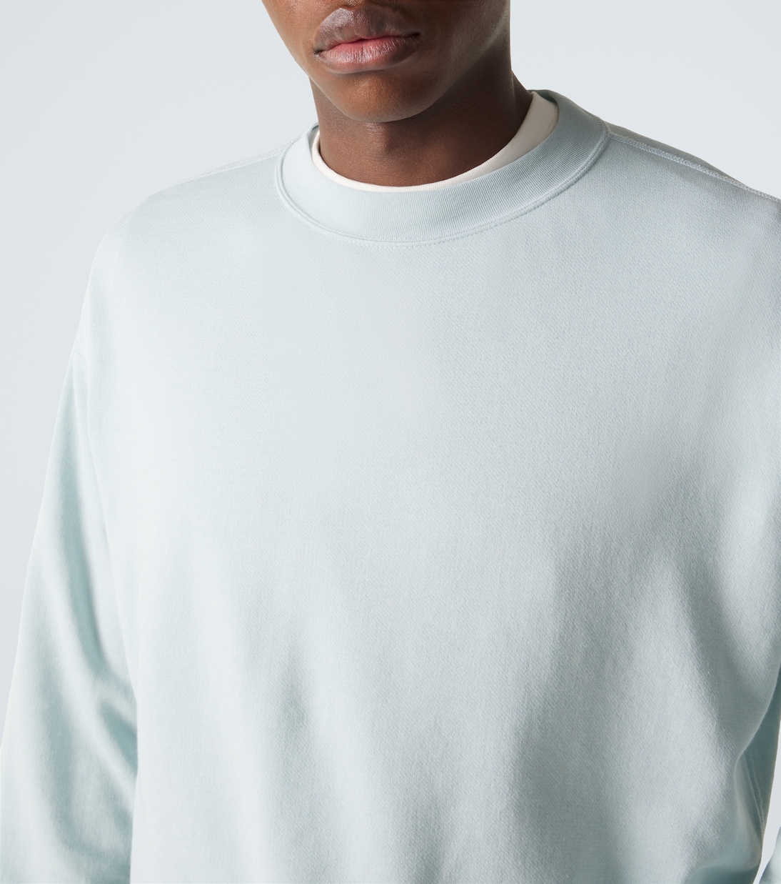 Cotton, wool and silk sweatshirt | Auralee