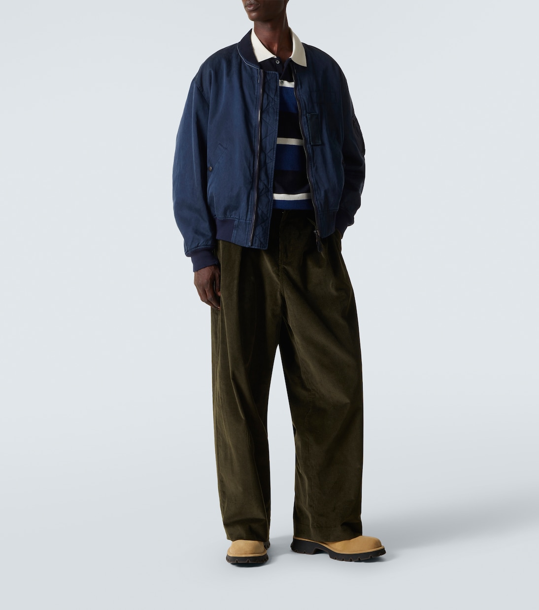 Polo rayé en cachemire | Arch4