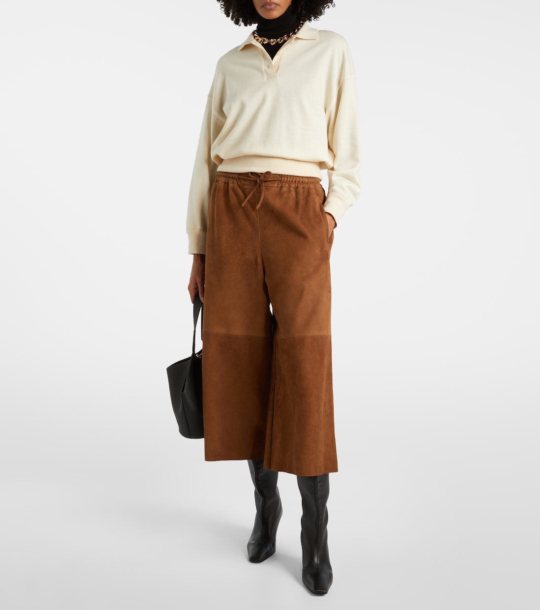 Suede culottes | Yves Salomon