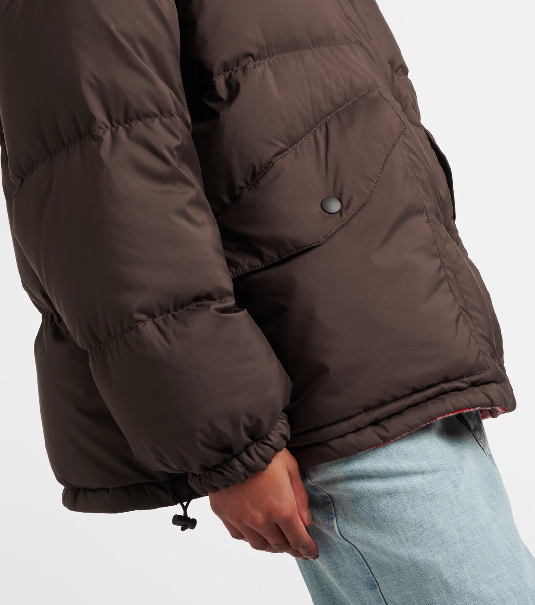 Wendbare Daunenjacke aus Schurwolle | Miu Miu