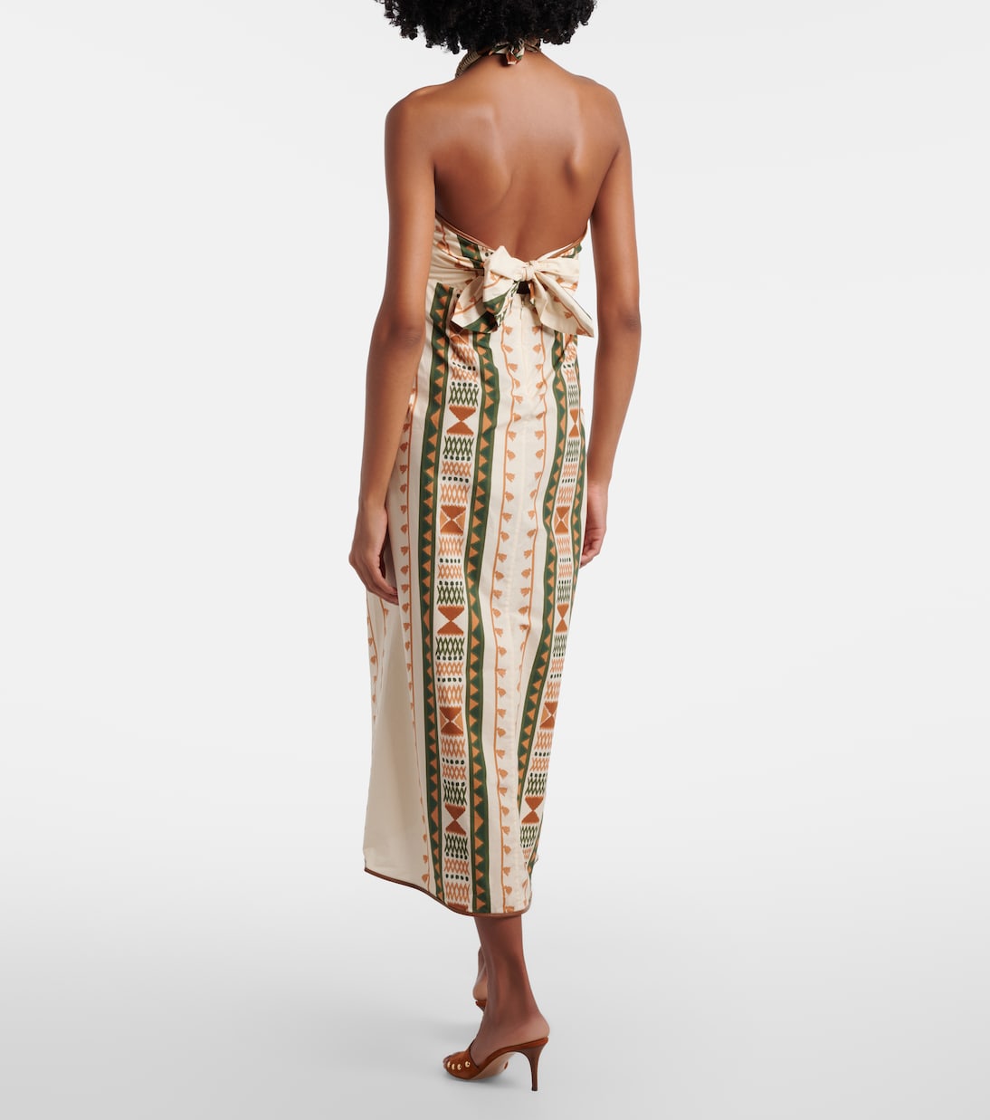 Bedrucktes Midikleid aus Baumwolle | Johanna Ortiz