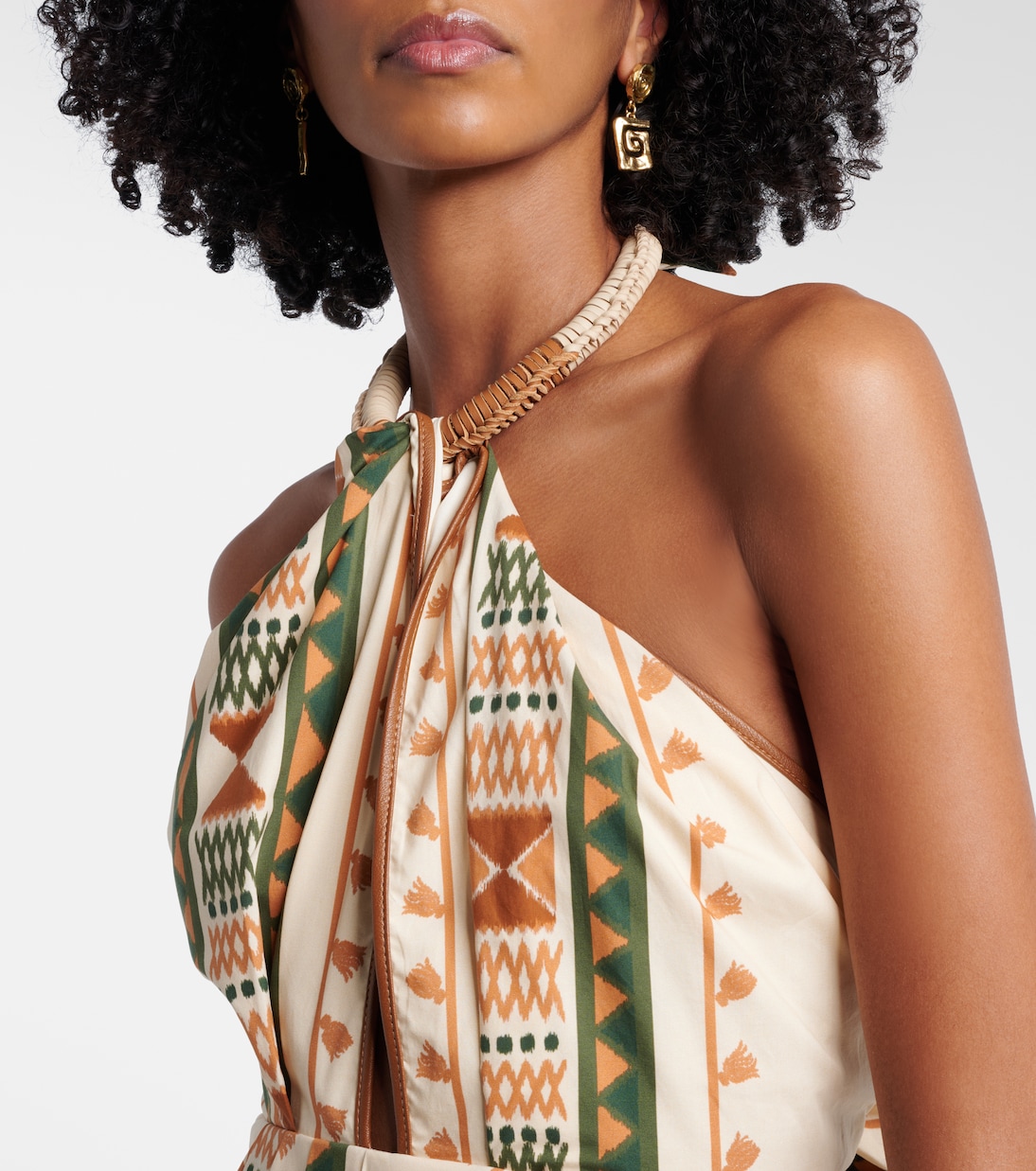 Bedrucktes Midikleid aus Baumwolle | Johanna Ortiz