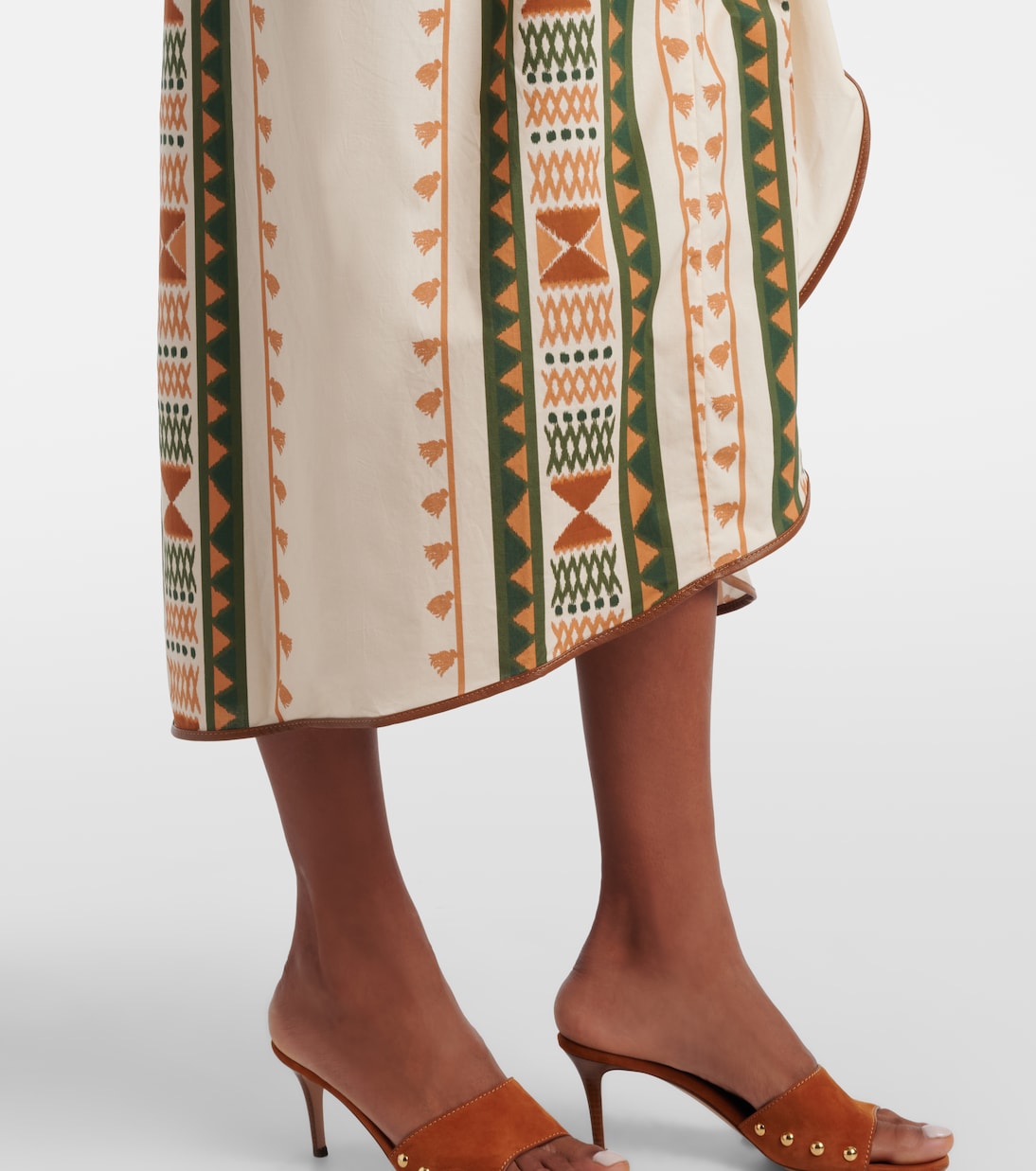 Bedrucktes Midikleid aus Baumwolle | Johanna Ortiz