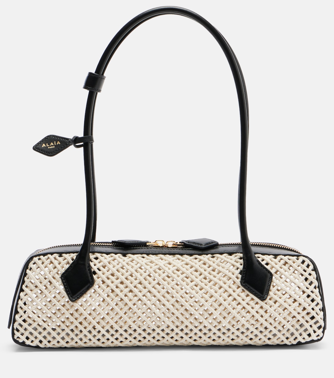 Le Teckel Medium woven shoulder bag | Alaïa
