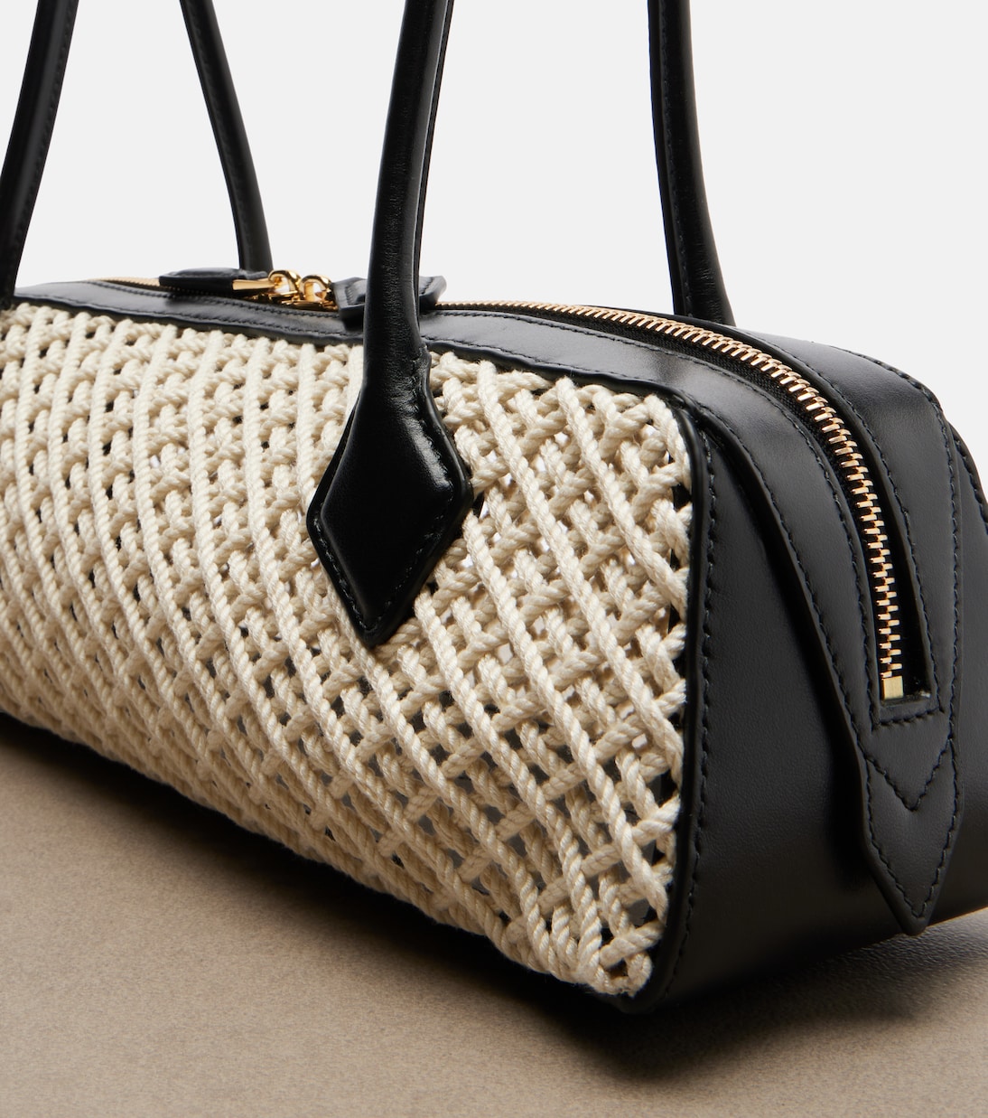 Le Teckel Medium woven shoulder bag | Alaïa
