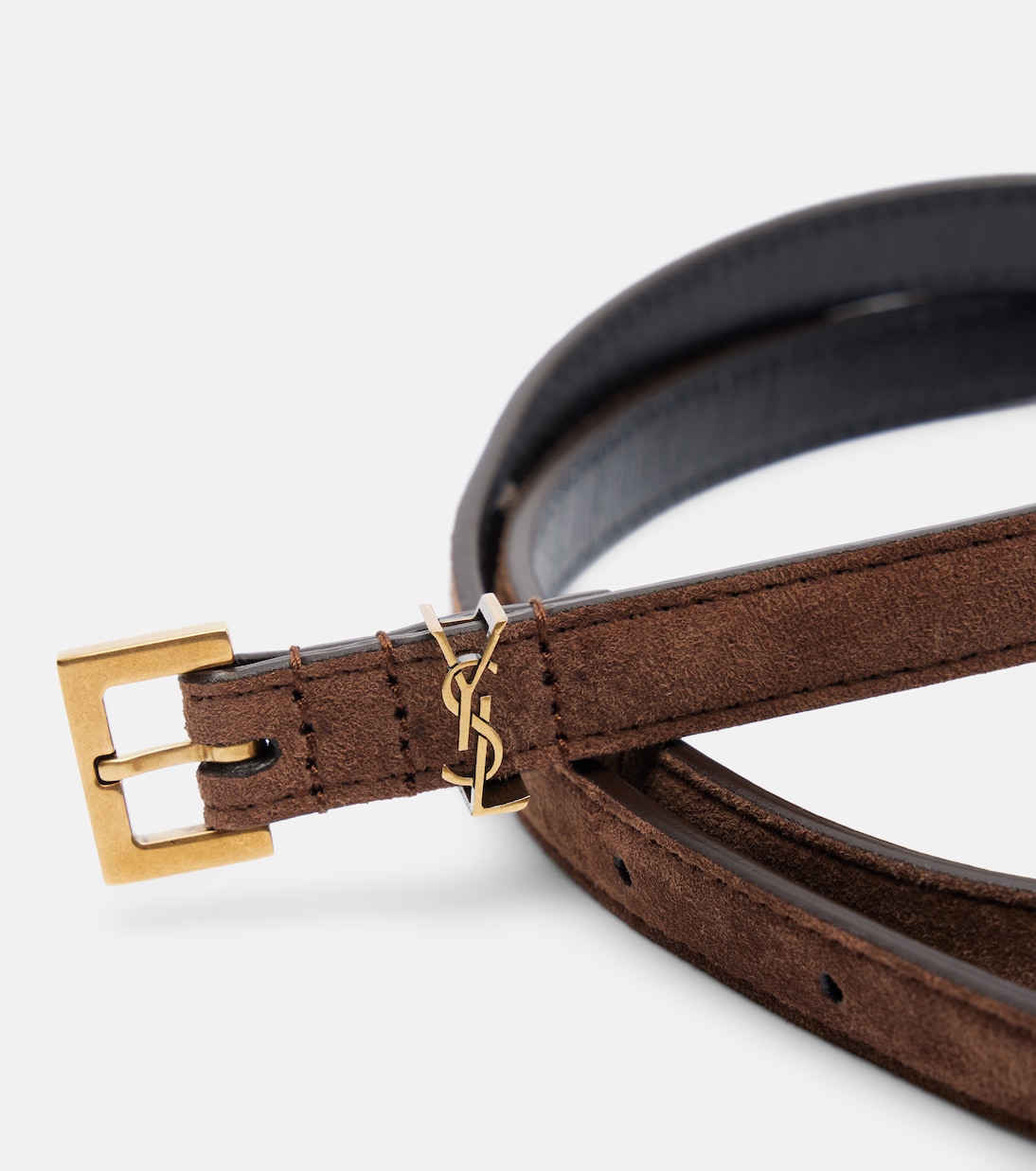 Ceinture Cassandre en daim | Saint Laurent