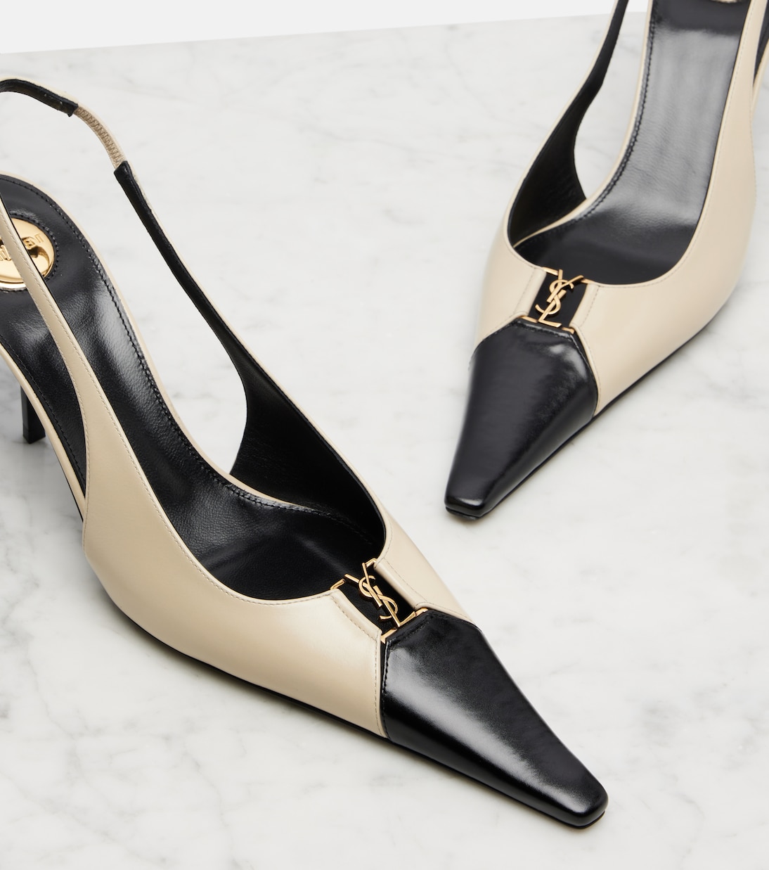 Slingback-Pumps Babylone Breteuil aus Leder | Saint Laurent