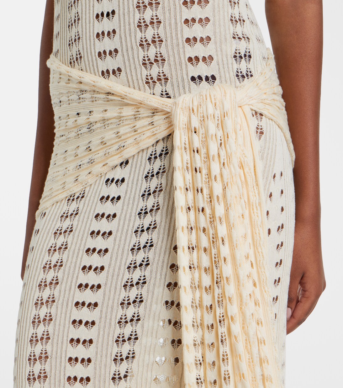 Ruffled pointelle maxi dress | Aya Muse