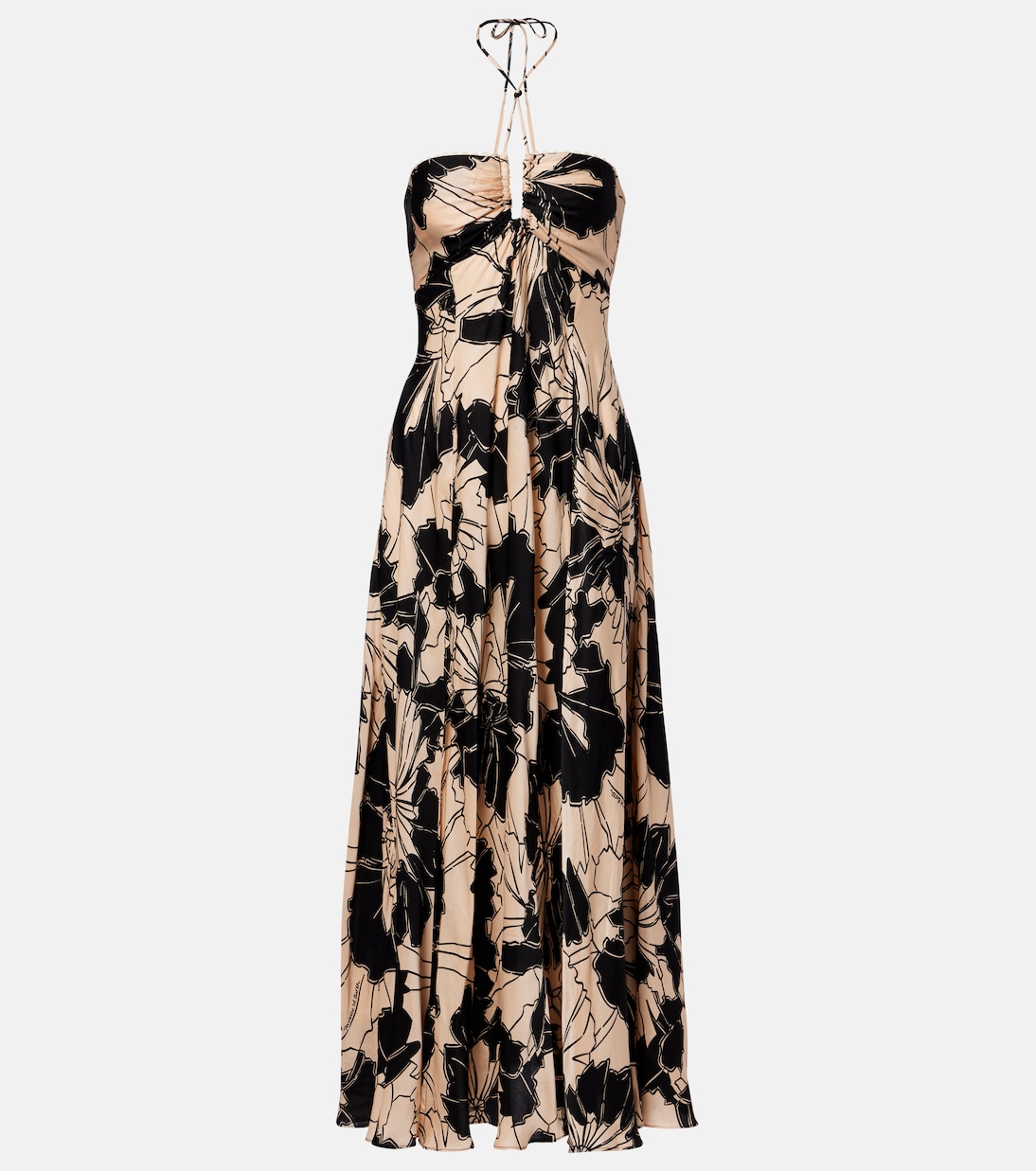 Carla floral halterneck maxi dress | Poupette St Barth