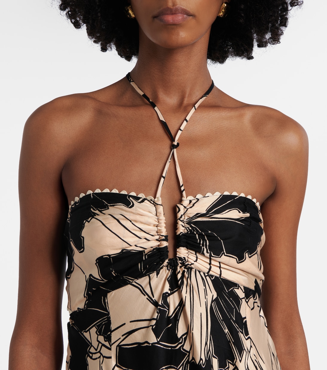 Carla floral halterneck maxi dress | Poupette St Barth